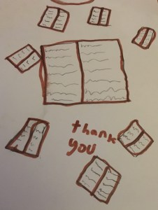 Thank you card from Grange Primary